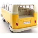 Cochesdemetal.es 1963 Volkswagen T1 Classical Microbus Amarillo-Beige 1:18 Welly 18054