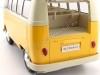 Cochesdemetal.es 1963 Volkswagen T1 Classical Microbus Amarillo-Beige 1:18 Welly 18054