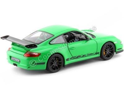 Cochesdemetal.ES 2006 Porsche 911 (997) GT3 RS VERDE 1:18 Welly 18015 2