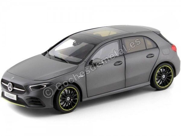 Carsdemetal.es 2018 Mercedes-Benz A-Class W177 Gray Magno 1:18 Revendedor Edição B66960428