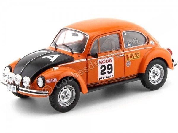 Cochesdemetal.es 1973 Volkswagen Beetle 1303S SCCA Rally USA 1:18 Solido S1800506