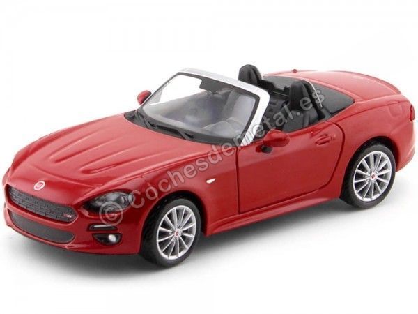 Carsdemetal.es 2016 Fiat 124 Spider Red 1:24 Bburago 21083
