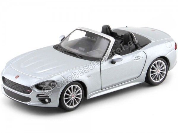 Carsdemetal.es 2016 Fiat 124 Metalized Grey Spider1: 24 Bburago 21083