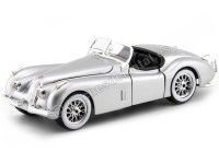 1951 Jaguar XK 120 Roadster Gris 1:24 Bburago 22018