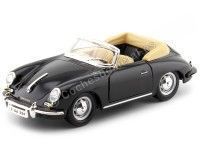 1961 Porsche 356B Cabriolet Negro 1:24 Bburago 22078