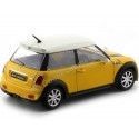 Cochesdemetal.es 2001 Mini Cooper S Amarillo-Blanco 1:24 Bburago 22124
