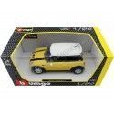 Cochesdemetal.es 2001 Mini Cooper S Amarillo-Blanco 1:24 Bburago 22124