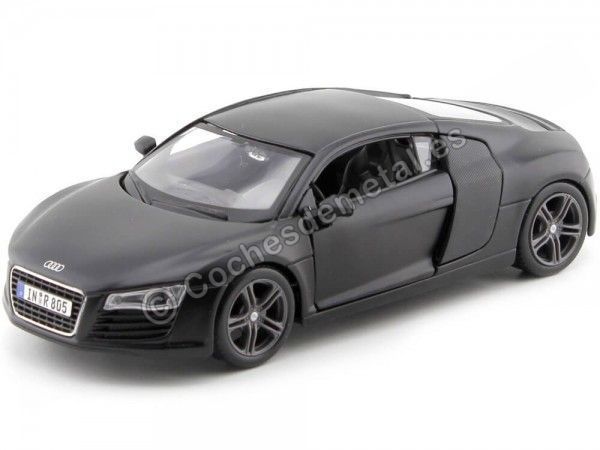 Carsdemetal.es 2008 Audi R8 Matte Black 1:24 Maisto 31281
