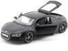 Cochesdemetal.es 2008 Audi R8 Negro Mate 1:24 Food 31281