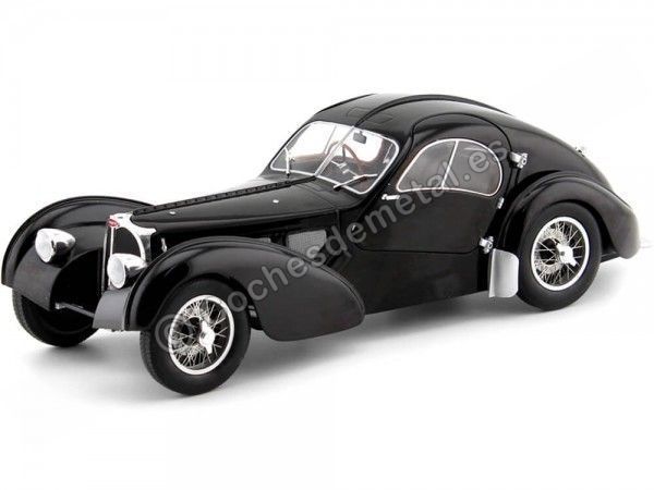 Carsdemetal.es 1937 Bugatti tipo 57 SC Atlantic Black 1:18 Solido S1802101