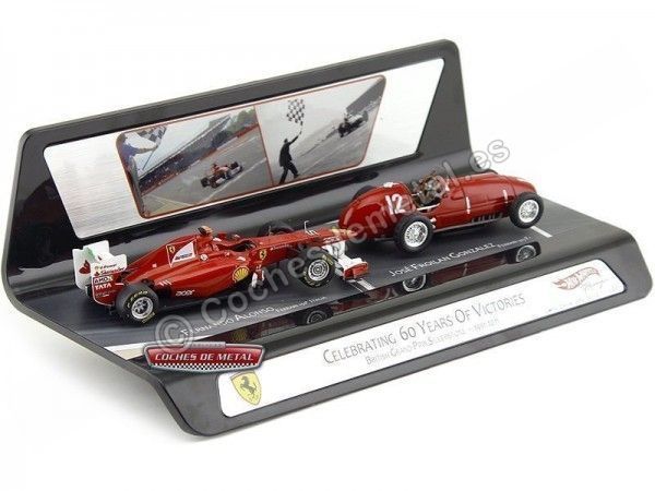 1951-2011 Set Ferrari 60 Años de Victorias 1:43 Hot Wheels X6666 Cochesdemetal 1 - Coches de Metal 
