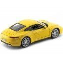 Cochesdemetal.es 2011 Porsche 911 Carrera S Amarillo 1:24 Bburago 21065