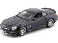 2009 Mercedes-Benz SL 65 AMG Hardtop Negro 1:24 Bburago 21066