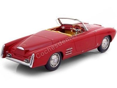 1953 Lancia Aurelia PF200 C Spider Rojo Oscuro 1:18 BoS-Models 263 Cochesdemetal.es 2