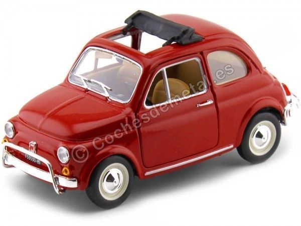 Carsdemetal.es 1968 Fiat 500 L Red 1:24 Bburago 22099