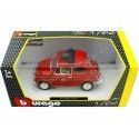 Carsdemetal.es 1968 Fiat 500 L Red 1:24 Bburago 22099