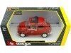 Carsdemetal.es 1968 Fiat 500 L Red 1:24 Bburago 22099