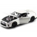 Carsdemetal.es 2009 nissan gt-r r35 pérola branca 1:24 bburago 21082