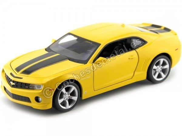 Cochesdemetal.es 2010 Chevrolet Camaro SS RS Amarillo 1:24 Comida 31207