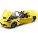 Cochesdemetal.es 2014 Chevrolet Corvette Stingray Cabrio Amarillo 1:24 MAISTO 31501