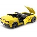 Cochesdemetal.es 2014 Chevrolet Corvette Stingray Cabrio Amarillo 1:24 MAISTO 31501