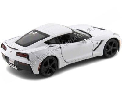 Cochesdemetal.es 2014 Chevrolet Corvette Stingray Coupe Blanco 1:24 Maisto 31505 2