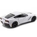 Cochesdemetal.es 2014 Chevrolet Corvette Stingray Coupe Blanco 1:24 Maisto 31505