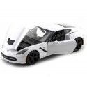 Cochesdemetal.es 2014 Chevrolet Corvette Stingray Coupe Blanco 1:24 Maisto 31505