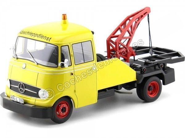 Cochesdemetal.es 1968 Mercedes-Benz L 319 Remolque Amarillo 1:18 Premium ClassiXXs PCL30000