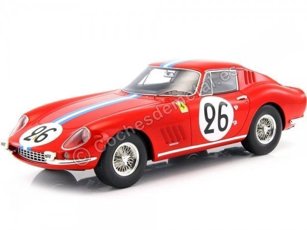 Cochesdemetal.es 1966 Ferrari 275 GTB Nº26 Biscaldi/Bourbon 24h LeMans 1:18 CMR037