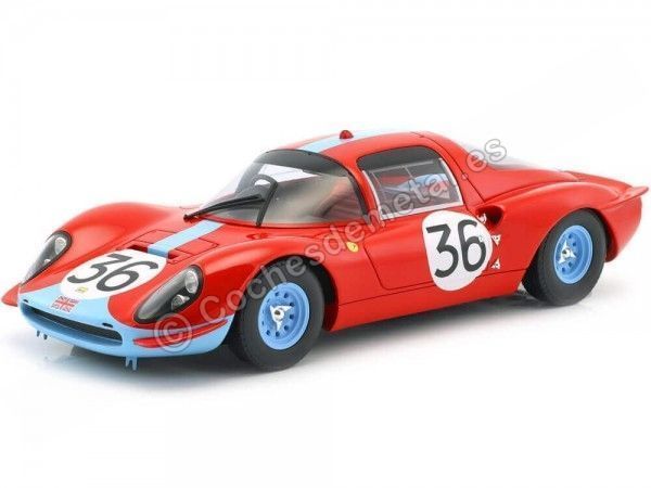 Carsdemetal.es 1966 Ferrari dino 206S 24H Lemans 36 Salmon-Hobbs 1:18 CMR039