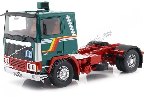CarsDEMETAL.ES 1977 Volvo F1220 Caminhão DOIS GREEN WHITE 1:18 ROAD KINGS 180032
