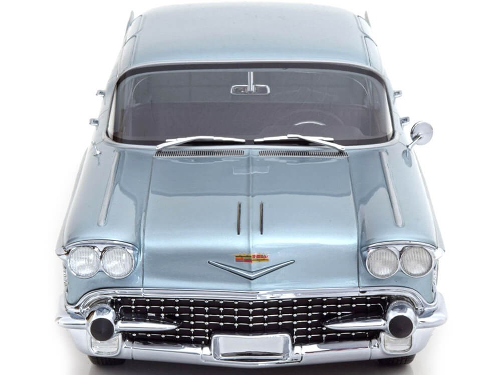 1958 Cadillac Fleetwood 75 Limousine Metallic Blue 1:18 BoS-Models 385