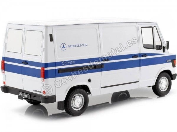 Carsdemetal.es 1988 Mercedes-Benz 208 D Furgoneta Service Mercedes-Benz Blanco 1:18 KK em escala 180302