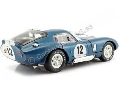 1965 Shelby Cobra Daytona Coupe Nº12 Schlesser/Grant 24h LeMans Azul 1:18 CMR111 Cochesdemetal.es 2