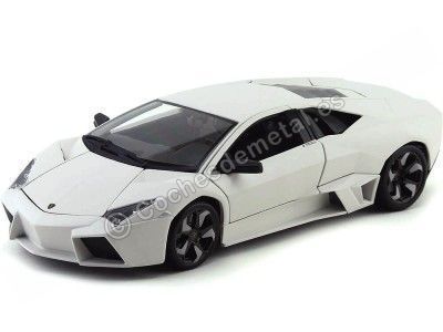 Cochesdemetal.es 2008 Lamborghini Reventon Flat White 1:18 Bburago 11029