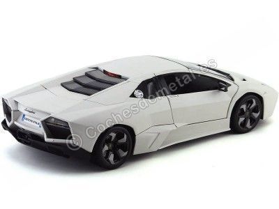 Cochesdemetal.es 2008 Lamborghini Reventon Flat White 1:18 Bburago 11029 2