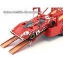 Cochesdemetal.es 1966 Fiat Bartoletti 306-2 Racing Transporter Ferrari JCB Racing 1:18 Norev 187701