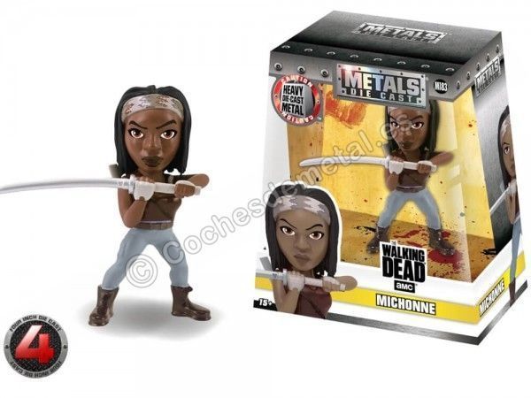 Cochesdemetal.es Serie "The Walking Dead" Figura de Metal "Michonne" 1:18 Jada Toys 97935