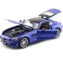 Cochesdemetal.es 2015 Mercedes-Benz AMG GT V8 C190 Turbo Blue 1:18 MAISTO EXCLUSIF 38131