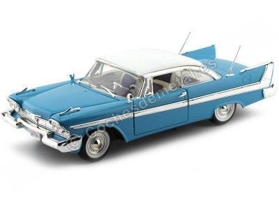 1958 Plymouth Fury Azul 1:18 Motor Max 73115 Cochesdemetal.es