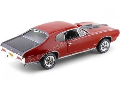 Carsdemetal.es 1968 Pontiac GTO Royal Bobcat vermelho-preto 1:18 Auto World AMM1153 2