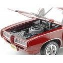 Carsdemetal.es 1968 Pontiac GTO Royal Bobcat vermelho-preto 1:18 Auto World AMM1153
