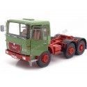 Carsdemetal.es 1972 Caminhão 16304 (F7) Três eixos verdes-vermelho 1:18 ROAD KINGS 180052