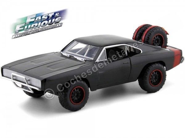 Cochesdemetal.es 1970 Dodge Charger hors route "Fast & Furious 7" 1:24 Jada Toys 97038 253203011