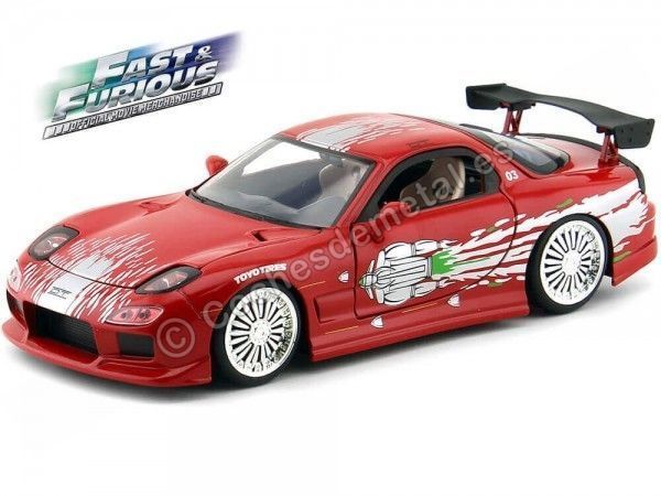 Cochesdemetal.es 1995 Mazda RX-7 "Fast & Furious" 1:24 Jada Toys 98338 253203033