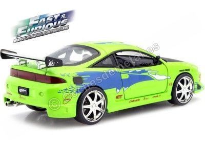 Cochesdemetal.es 1995 Mitsubishi Eclipse Brian "Fast & Furious" Verde 1:24 Jada Toys 97603/253203007 2