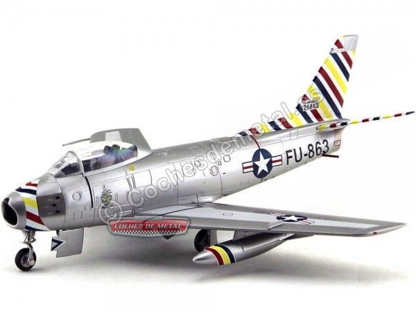 Cochesdemetal.ES 1956 F-86F SABER US Air Force 366th FBW 391st FBS 1:48 Franklin Mint B11E192