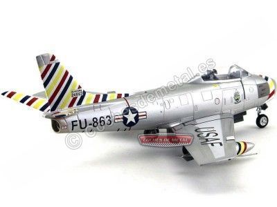 Cochesdemetal.ES 1956 F-86F SABER US Air Force 366th FBW 391st FBS 1:48 Franklin Mint B11E192 2