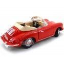 Cochesdemetal.es 1961 Porsche 356B Cabriolet Rojo 1:18 Bburago 12025